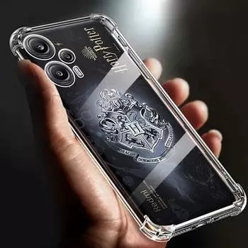 Подходит для Xiaomi Redmi Note 12 Turbo чехол Утолщенная подушка безопасности Противоударный прозрачный мягкий TPU Чехлы для телефонов Прозрачная задняя крышка Funda for note 12turbo прозрачный