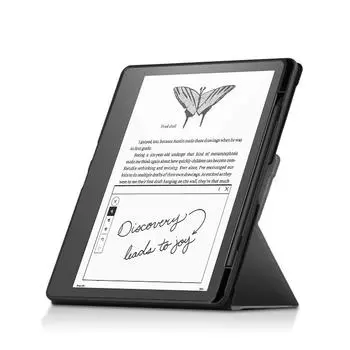 Подходит для защитного чехла для электронной книги Amazon Kindle Scribe 10,2-дюймового кожаного чехла для чтения Kindle Scribe 10.2 чёрный