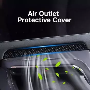 Подходит для Zeekr 001, защитная крышка порта кондиционирования, аксессуары для внутренней модификации чёрный