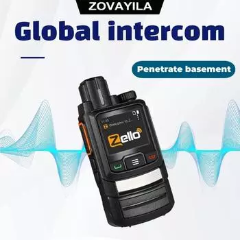 Подходит для Zello Walkie Talkie 5000 км Общественная сеть Наружная глобальная связь Защита от помех WIFI Walkie Talkie