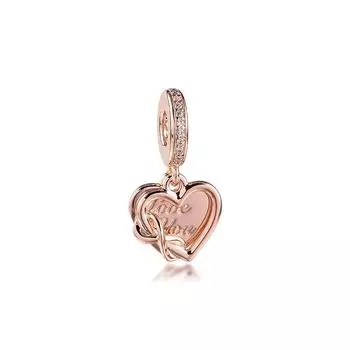 Подходит для Европы Браслет из стерлингового серебра 925 пробы Love You Infinity Heart подвески-шармы бусины для женщин DIY ювелирные изделия подарок на День матери