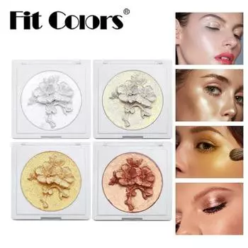 Подходящие цвета 3D Carving Plum Blossom High Disc Подтягивает тело Лицо Блестящие тени для носа Трехмерная восстанавливающая пудра 01