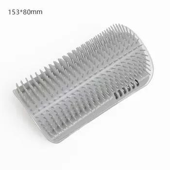 Подходящий настенный уголок для кошек и собак Товары для животных Щетка для ухода за домашними животными Саморасчесывающаяся щетка Устройство для царапания кошек Компактный дизайнерский аксессуар для украшений серый