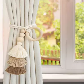 Подхваты для штор, аксессуары, сделай сам, элегантные, бохо, простые держатели, подвязки для офиса