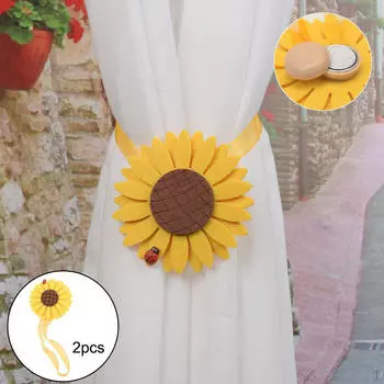 Подхваты для штор, декоративная драпировка в европейском стиле для украшения дома и офиса, желтый, 1 Magnet Style