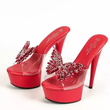 Подиумная модель, женские летние сандалии на тонком каблуке, на высоком каблуке, пикантные черные непромокаемые босоножки на платформе на очень высоком каблуке с бантом и кристаллами для женщин, лето LFD 35 серебряный