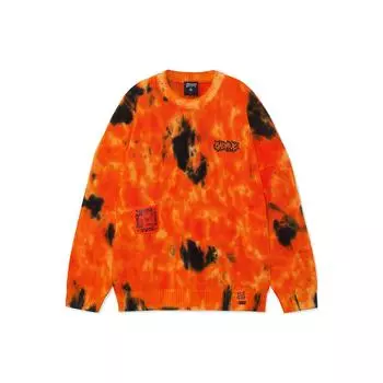 Подкладка Anti-Five Series с логотипом и принтом тай-дай Пуловер Свитер Топы унисекс Красный AMBR097-2 M