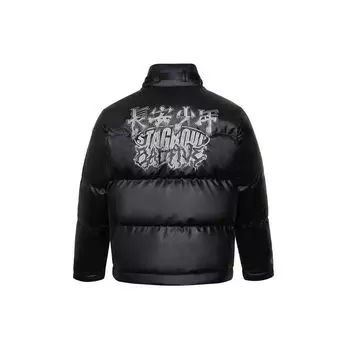 Подкладка Badfive Changan Youth вышитый узор свободный воротник теплая куртка-пуховик мужская верхняя одежда черный AYMR491-1 M