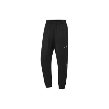 Подкладка CBA Series Printed Logo Эластичный пояс Зауженные трикотажные спортивные брюки унисекс низ черный AKLU081-1 M