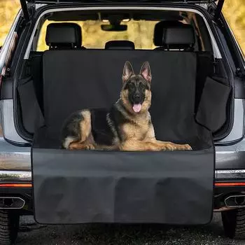 Подкладка для багажника для домашних животных, подкладка для багажника внедорожника, водонепроницаемая, нескользящая, для заднего сиденья, коврик для багажника для домашних животных, одеяло для собак, коврик для багажа, для улицы чёрный