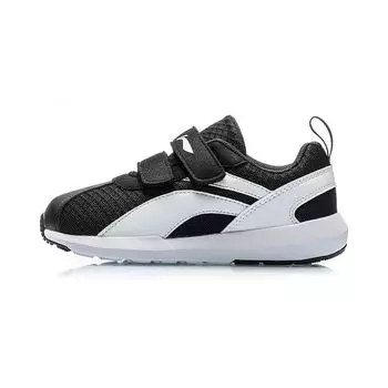 Подкладка для детей Мягкая удобная на липучке Нескользящая износостойкая дышащая спортивная повседневная обувь Детская обувь черного цвета YKAP148-17 25