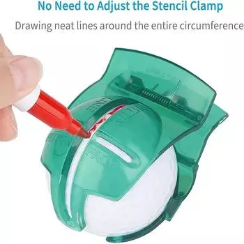 Подкладка для мяча для гольфа: Точно выровняйте свои удары с помощью этого маркера для рисования! красный