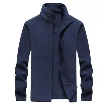 Подкладка куртки Мужская флисовая куртка Plus Fat Plus Size Plus Velvet Утолщенная осенне-зимняя флисовая куртка для людей среднего и пожилого возраста M