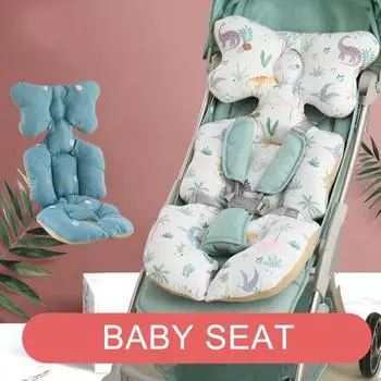 Подкладка на сиденье детской коляски, супермягкая, амортизирующая, дышащая, универсальная, теплая подкладка на сиденье для детской коляски, детские принадлежности светло-розовый