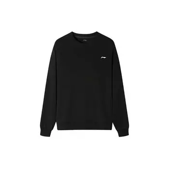 Подкладка однотонный фирменный логотип свободный повседневный пуловер с круглым вырезом толстовка мужская толстовка черная AWDTC73-1 S