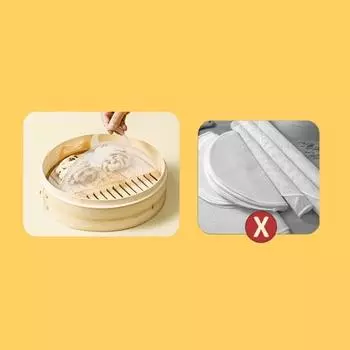 Подкладка с ручкой Мелкая сетка с антипригарным покрытием Высокая устойчивость к матированию Температурная обработка Силикон для выпечки на пару