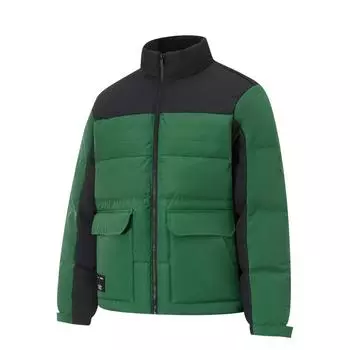 Подкладка Спортивная модная серия воротник-стойка молния Теплая куртка с длинным рукавом с надписью Мужская верхняя одежда елово-зеленый AYMU531-9 L