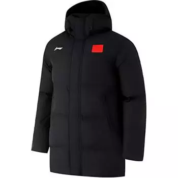 Подкладка Спортивная Повседневная Простая Однотонная Куртка-пуховик С Капюшоном На Молнии Унисекс Верхняя Одежда Черный AYMUL341-1 2XL