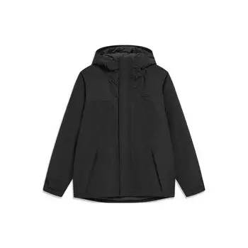 Подкладка Спортивная стильная однотонная короткая хлопковая куртка с капюшоном мужская куртка черного цвета AFMT011-2 M