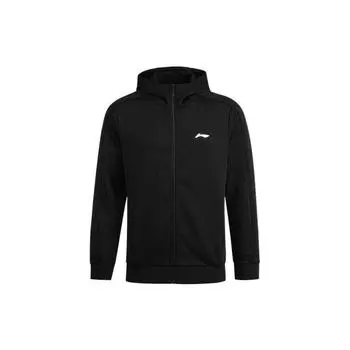 Подкладка Sports Lifestyle Series Woven Breathable Hooded Jacket Men Jacket Black AWDR651-1 XXL