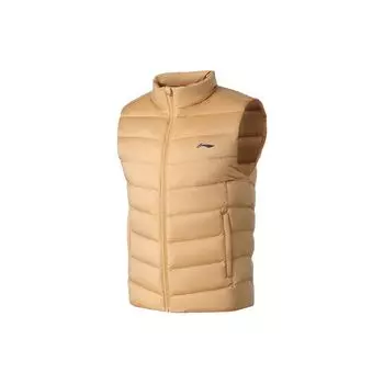 Подкладка Training Series Stand Collar Warm Down жилет для мужчин Жилеты Cinnamon-Brown AMRQ011-7 XXL