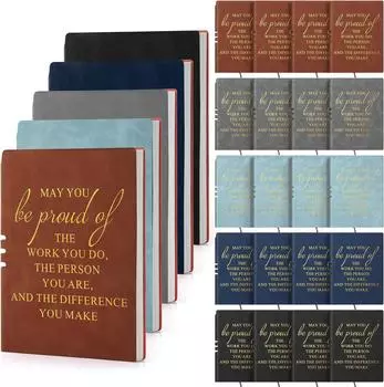 Подключаемый блокнот с ручкой из кожи, деловой офисный справочник, портативный блокнот чёрный