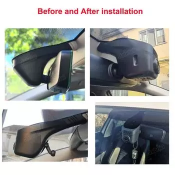 Подключи и работай Автомобильный видеорегистратор для Volkswagen VW Tiguan Tarek Atlas Polo Passat Touran Taigun Golf Arteon Sharan Multivan Dash Cam Camera None