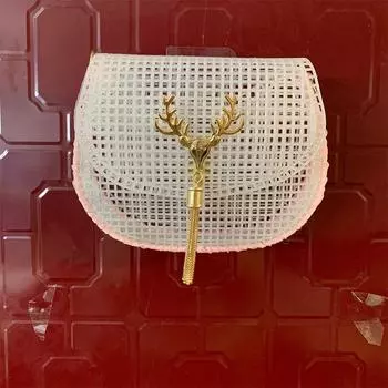 Подкова Сумка Сетка Вязание Подкладка Ткачество Пластиковая сетка Лист Аксессуары Бархат