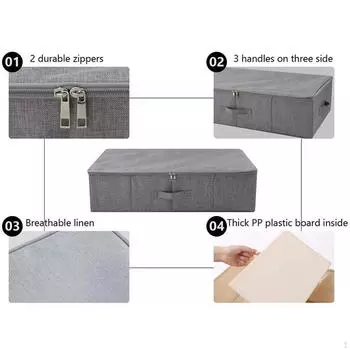 Подкроватный ящик для хранения вещей, пылезащитный держатель для одежды под кроватью, чехол для полотенец в шкафу