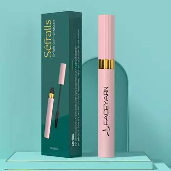 Подкручивающая тушь для ресниц Sfralls Curling Mascara 5 г/0,17 унций Стойкий макияж, насыщенный черный цвет, не размазывается, улучшает внешний вид и красоту чёрный