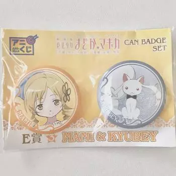 Подлинная банка Magical Girl Madoka Magica с значком Mami Cube