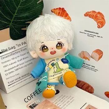 Подлинная длинношерстная плюшевая кукла Tan Jianci из хлопка - праздничный подарок Tan Xier Star 20cm Standard In Stock