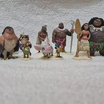 Подлинная фигурка Моаны из магазина США Disney Shop, набор из 9 штук
