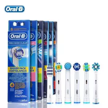 Подлинная головка зубной щетки Oral B, прецизионная очистка, сменные насадки для щетки Oral B, вращающийся тип, электрическая зубная щетка 6 типа, ГОРЯЧАЯ