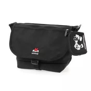 Подлинная сумка-мессенджер MP1605JRFZPMIN24 нейлоновая сумка-мессенджер JR с клапаном на молнии и карманом 24 Minnie Black [Manhattan Portage] [официальный] /