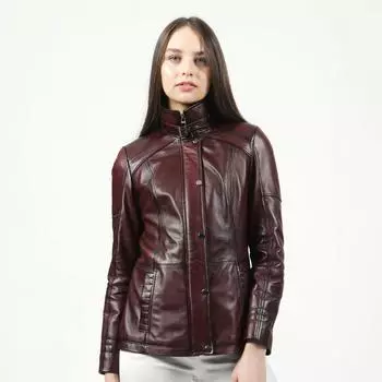 Подлинная женщина из натуральной кожи, женская куртка