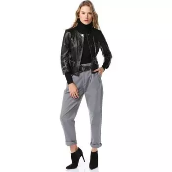 Подлинная женщина из натуральной кожи, женская куртка