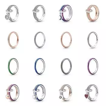 Подлинное 925 пробы серебро ME Shooting Star Celestial Set шокирующее фиолетовое кольцо для женщин свадебная вечеринка модные ювелирные изделия 5