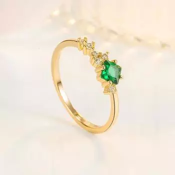 Подлинное 925 стерлингового серебра изумруд ювелирные изделия кольцо для женщин 14 карат золото заполненное серебром 925 ювелирные изделия Anillos De обручальные кольца Anel