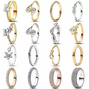 Подлинное любовное послание из стерлингового серебра 925 пробы, гербарий, гроздь, вневременные однорядные кольца с паве для женщин, подарочные модные ювелирные изделия 5