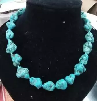 Подлинное ожерелье из тофуса Необычные бирюзовые ожерелья