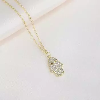 Подлинные 925 пробы стерлингового серебра Белый циркон пальма кулон ожерелья для женщин цепи ожерелья подвески ювелирные изделия воротники 45cm