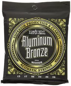 [Подлинные] Струны для акустической гитары ERNIE BALL 2564 (13-56) EARTHWOOD АЛЮМИНИЕВАЯ БРОНЗА СРЕДНЯЯ
