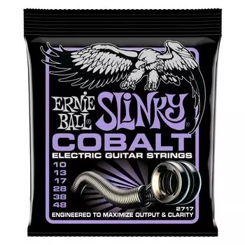 [Подлинные] Струны для электрогитары ERNIE BALL 2717 (10-48) COBALT ULTRA SLINKY Кобальт Ультра Слинки