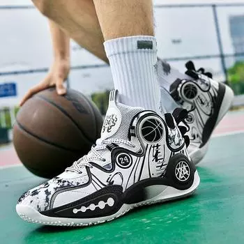 Подлинные товары Баскетбольные кроссовки Kobe Летние сетчатые прозрачные подростковые новые спортивные кроссовки 35