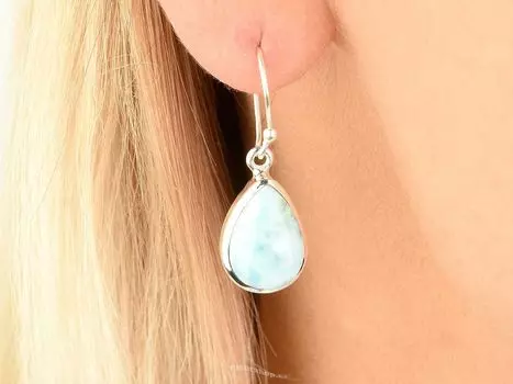 Подлинный чешский ларимар, необработанный драгоценный камень, стерлинговое серебро 925 пробы, серьги ручной работы, эффектные женские серьги, подарок для нее. синий