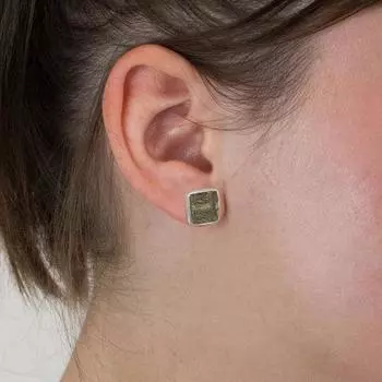 Подлинный чешский молдавит, необработанный драгоценный камень, стерлинговое серебро 925 пробы, серьги ручной работы, эффектные женские серьги, подарок для нее. зелёный