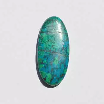 Подлинный хризоколла кабошон - 38 карат натуральный драгоценный камень для проекта своими руками 39x18x5 mm разноцветный