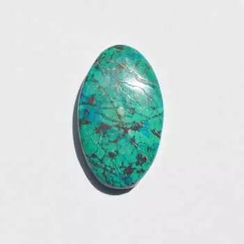 Подлинный кабошон хризоколлы - 29 карат, натуральный драгоценный камень, ювелирные изделия ручной работы, размер - 30x18x5 мм 30x18x5 mm разноцветный