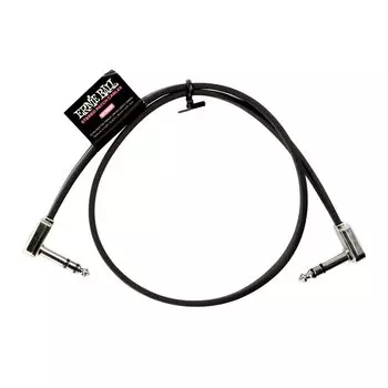 [Подлинный] Плоский ленточный стереокабель ERNIE BALL 6410, черный, 24 дюйма, 60 см. Плоский ленточный стереокабель EB 6410, 24 дюйма, черный.